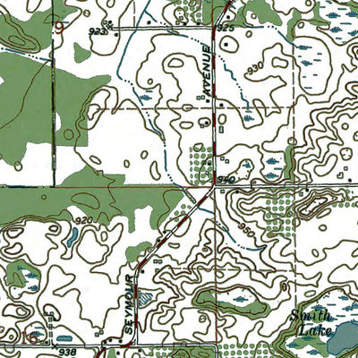Western Michigan University MI-Gilletts Lake: Authoritative US Topos 1970 digital map