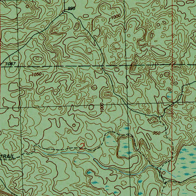 Western Michigan University MI-Glennie: Authoritative US Topos 1989 digital map
