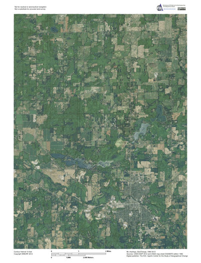 Western Michigan University MI-Hastings: GeoChange 1980-2012 digital map