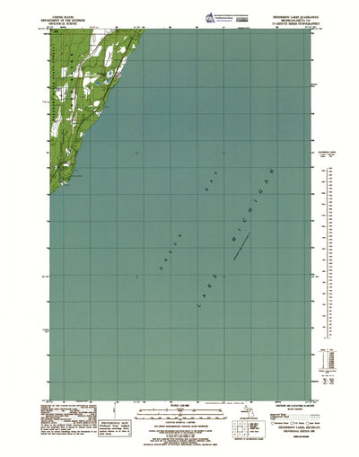 Western Michigan University MI-Henderson Lake: Authoritative US Topos 1985 digital map