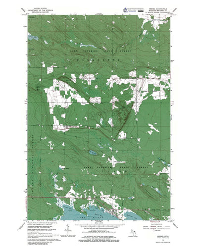 Western Michigan University MI-Hessel: Authoritative US Topos 1964 digital map