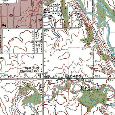 Western Michigan University MI-Holland East: Authoritative US Topos 1972 digital map