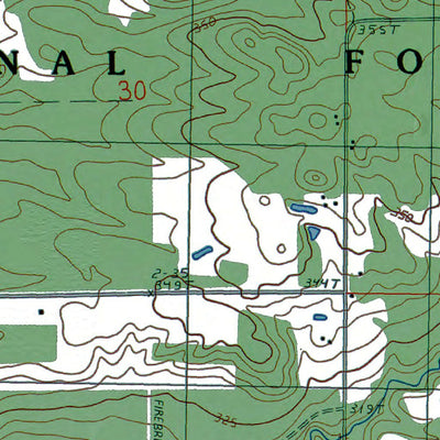 Western Michigan University MI-Hoxeyville: Authoritative US Topos 1987 digital map