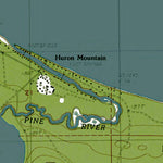 Western Michigan University MI-Huron Mountain: Authoritative US Topos 1985 digital map