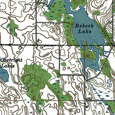 Western Michigan University MI-IN-Camden: Authoritative US Topos 1992 digital map