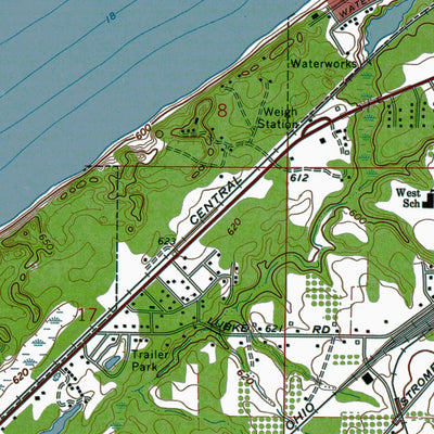 Western Michigan University MI-IN-New Buffalo West: Authoritative US Topos 1970 digital map