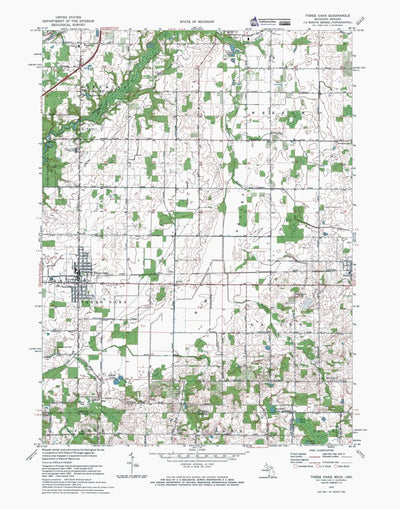 Western Michigan University MI-IN-Three Oaks: Authoritative US Topos 1970 digital map