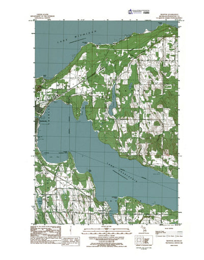 Western Michigan University MI-Ironton: Authoritative US Topos 1983 digital map