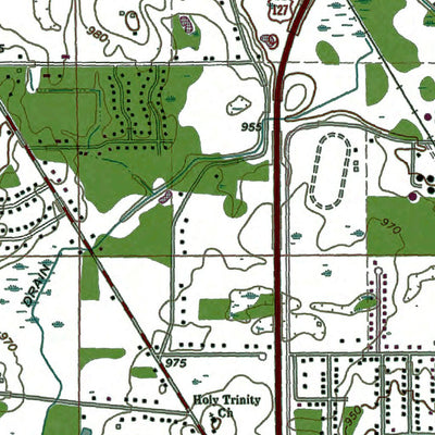 Western Michigan University MI-Jackson North: Authoritative US Topos 1970 digital map