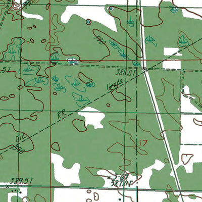 Western Michigan University MI-Jennings: Authoritative US Topos 1983 digital map