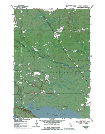 Western Michigan University MI-Kenneth: Authoritative US Topos 1964 digital map