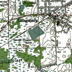 Western Michigan University MI-Laingsburg: Authoritative US Topos 1972 digital map