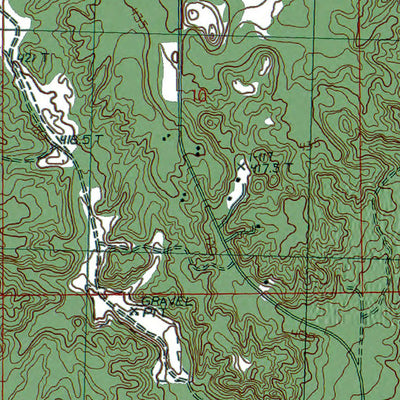 Western Michigan University MI-Lake Arrowhead: Authoritative US Topos 1985 digital map