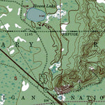 Western Michigan University MI-Lake Margrethe: Authoritative US Topos 1950 digital map