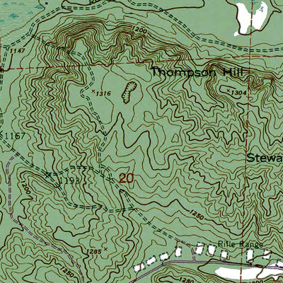 Western Michigan University MI-Lake Margrethe: Authoritative US Topos 1950 digital map