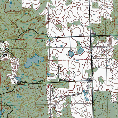 Western Michigan University MI-Lake Orion: Authoritative US Topos 1996 digital map