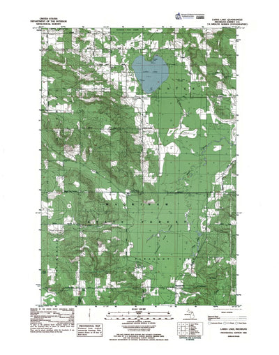 Western Michigan University MI-Larks Lake: Authoritative US Topos 1982 digital map