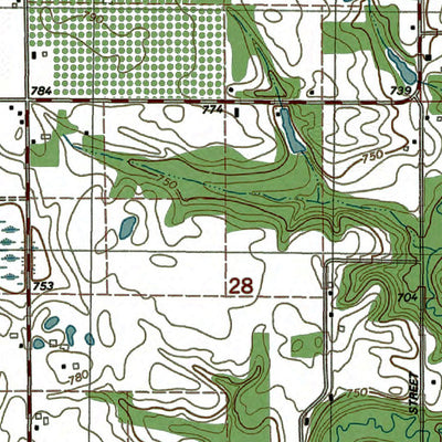 Western Michigan University MI-Lawrence: Authoritative US Topos 1981 digital map