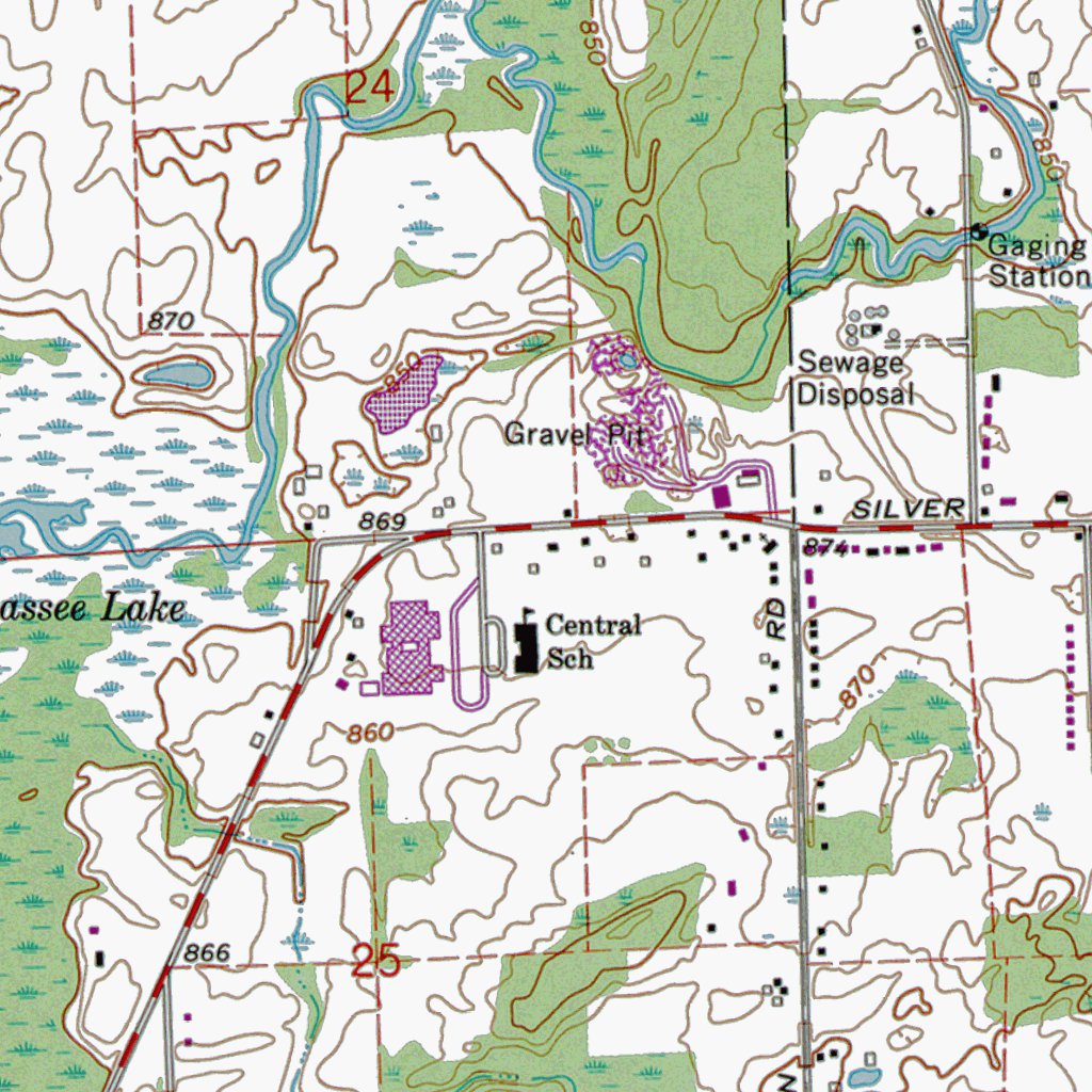 MI-Linden: Authoritative US Topos 1969 Map by Western Michigan ...