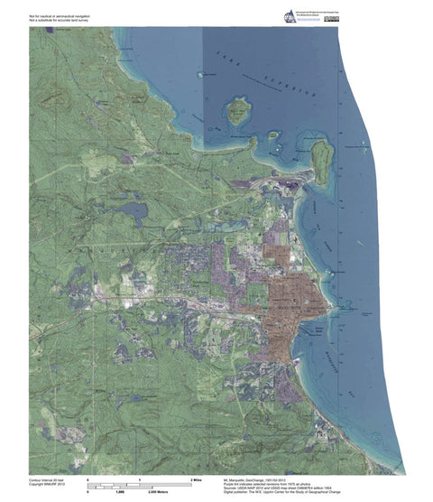 Western Michigan University MI-Marquette: GeoChange 1951-52-2012 digital map
