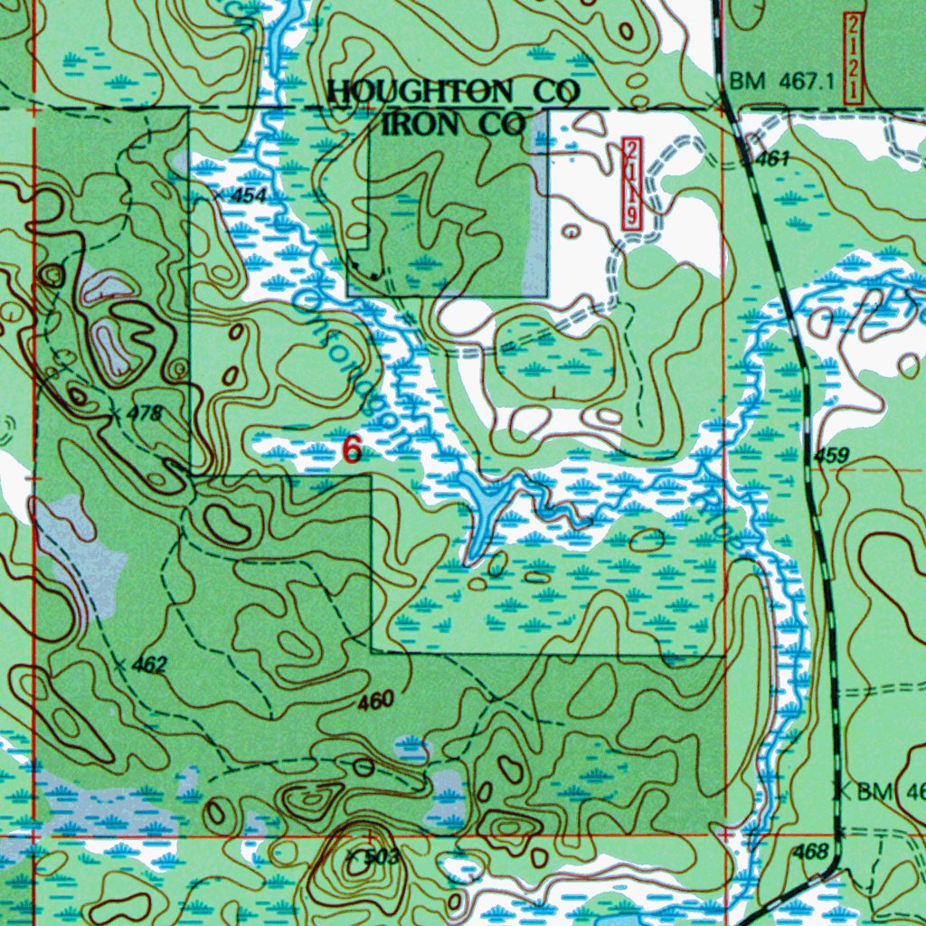 MI-Marten Lake: Authoritative US Topos 1999 Map by Western Michigan ...