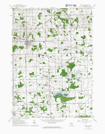 Western Michigan University MI-Mayville: Authoritative US Topos 1963 digital map