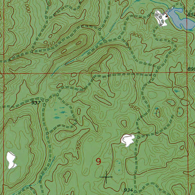 Western Michigan University MI-McCollum Lake: Authoritative US Topos 1972 digital map