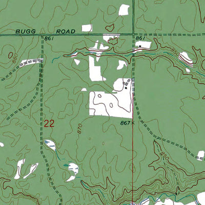 Western Michigan University MI-McGinn Creek: Authoritative US Topos 1972 digital map