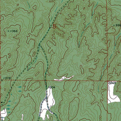 Western Michigan University MI-McGinn Creek: Authoritative US Topos 1972 digital map