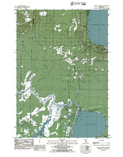 Western Michigan University MI-Meads Landing: Authoritative US Topos 1983 digital map