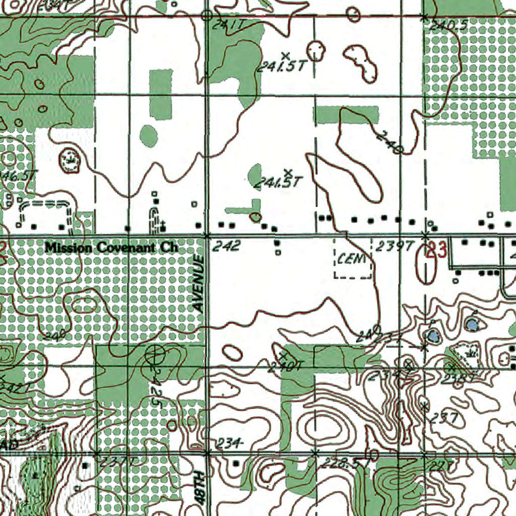 Map Mears MI-Mears: Authoritative US Topos 1983 Map by Western Michigan ...