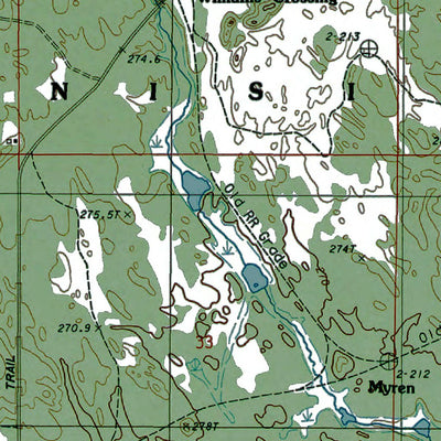 Western Michigan University MI-Melstrand: Authoritative US Topos 1983 digital map