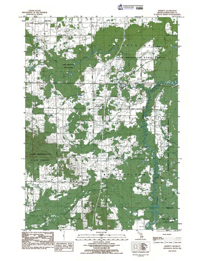 Western Michigan University MI-Merritt: Authoritative US Topos 1983 digital map