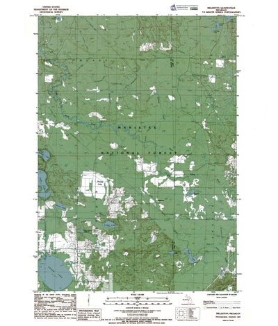 Western Michigan University MI-Millerton: Authoritative US Topos 1987 digital map