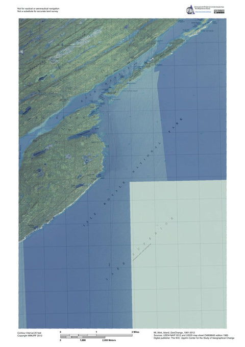 Western Michigan University MI-Mott Island: GeoChange 1981-2012 digital map