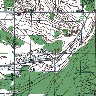 Western Michigan University MI-Mullett Lake: Authoritative US Topos 1982 digital map