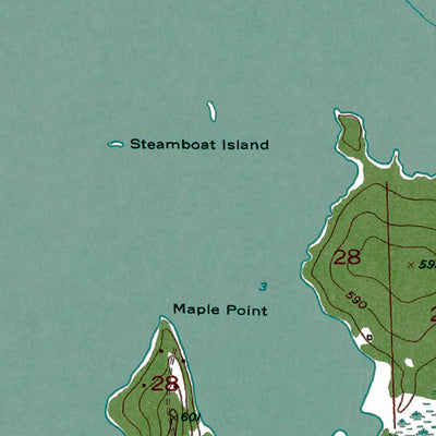 Western Michigan University MI-Munuscong: Authoritative US Topos 1953 digital map