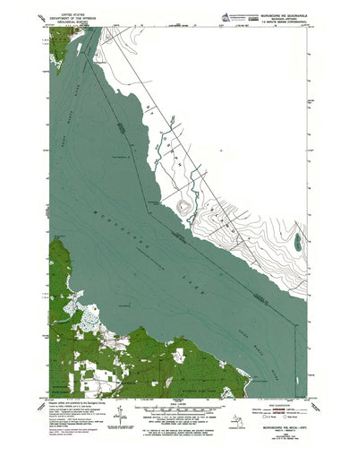 Western Michigan University MI-Munuscong NE: Authoritative US Topos 1953 digital map