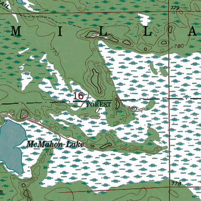 Western Michigan University MI-Muskallonge Lake SE: Authoritative US Topos 1968 digital map