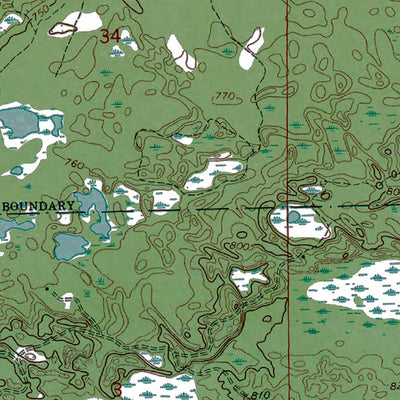 Western Michigan University MI-Muskallonge Lake SE: Authoritative US Topos 1968 digital map