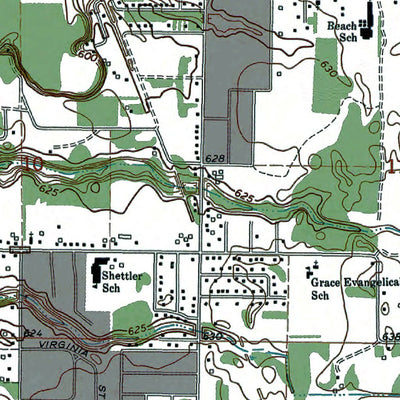 Western Michigan University MI-Muskegon East: Authoritative US Topos 1972 digital map