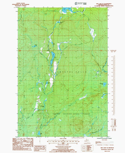 Western Michigan University MI-Ned Lake SE: Authoritative US Topos 1985 digital map