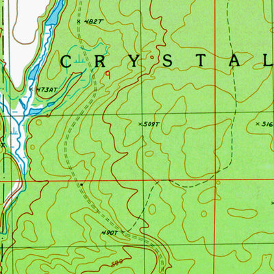 Western Michigan University MI-Ned Lake SE: Authoritative US Topos 1985 digital map