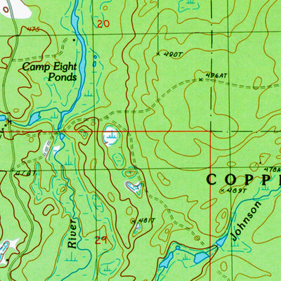 Western Michigan University MI-Ned Lake SE: Authoritative US Topos 1985 digital map