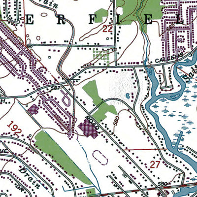 Western Michigan University MI-New Haven: Authoritative US Topos 1968 digital map