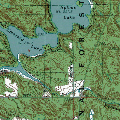 Western Michigan University MI-Newaygo: Authoritative US Topos 1985 digital map