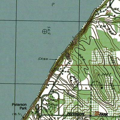 Western Michigan University MI-Northport NW: Authoritative US Topos 1983 digital map