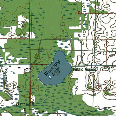 Western Michigan University MI-Northwest Albion: Authoritative US Topos 1980 digital map
