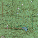 Western Michigan University MI-Oak Lake: Authoritative US Topos 1986 digital map