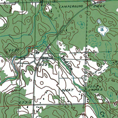 Western Michigan University MI-Ocqueoc: Authoritative US Topos 1986 digital map